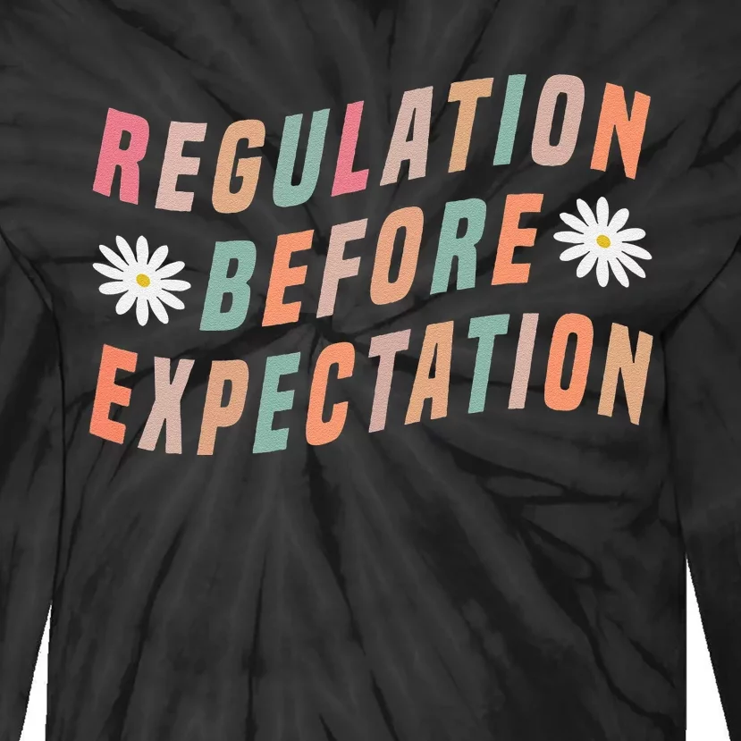 Regulation Before Expectation Education Tie-Dye Long Sleeve Shirt