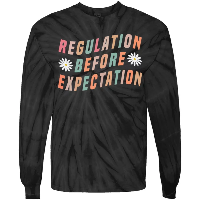 Regulation Before Expectation Education Tie-Dye Long Sleeve Shirt