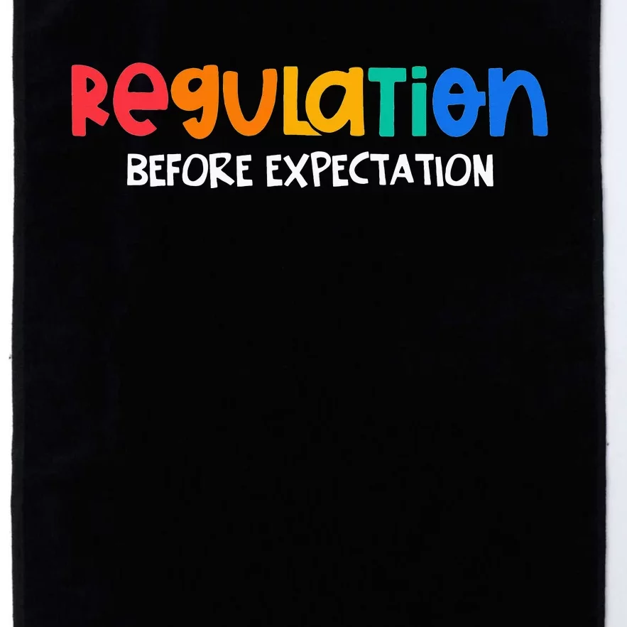 Regulation Before Expectation Autism Awareness Platinum Collection Golf Towel