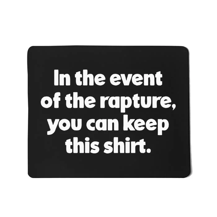 Rapture Biblical End Times For Christian Second Coming Mousepad