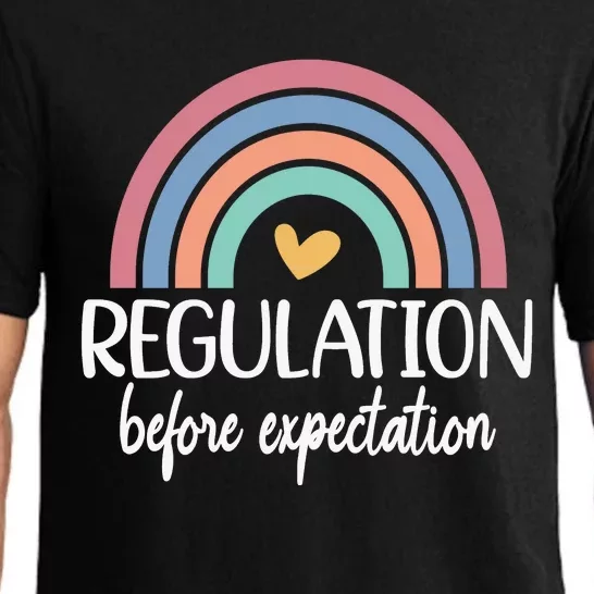 Regulation Before Expectation Neurodiversity Therapist Pajama Set