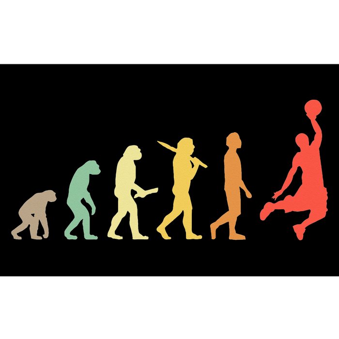 Retro Basketball Evolution Gift For Basketball Players Bumper Sticker