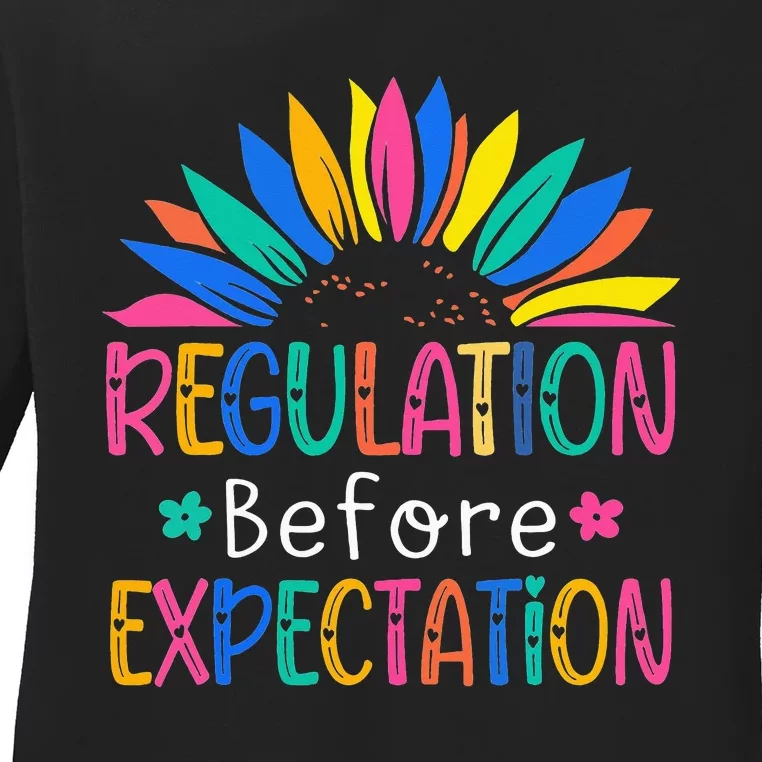 Regulation Before Expectation Ladies Long Sleeve Shirt