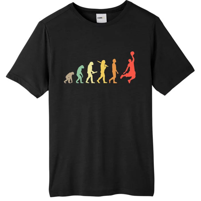 Retro Basketball Evolution Gift For Basketball Players ChromaSoft Performance T-Shirt