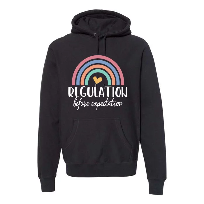 Regulation Before Expectation Autism Awareness Special Education Teacher Premium Hoodie