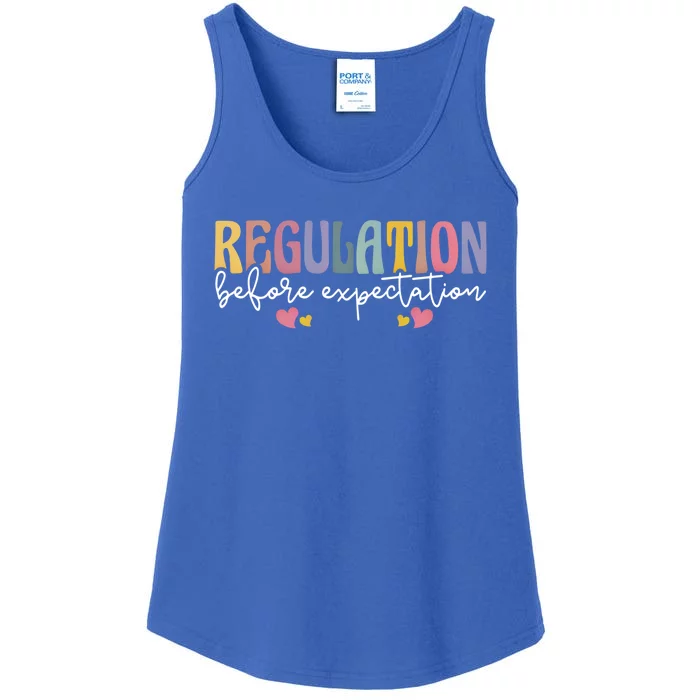 Regulation Before Expectation Autism Awareness Acceptance Gift Ladies Essential Tank