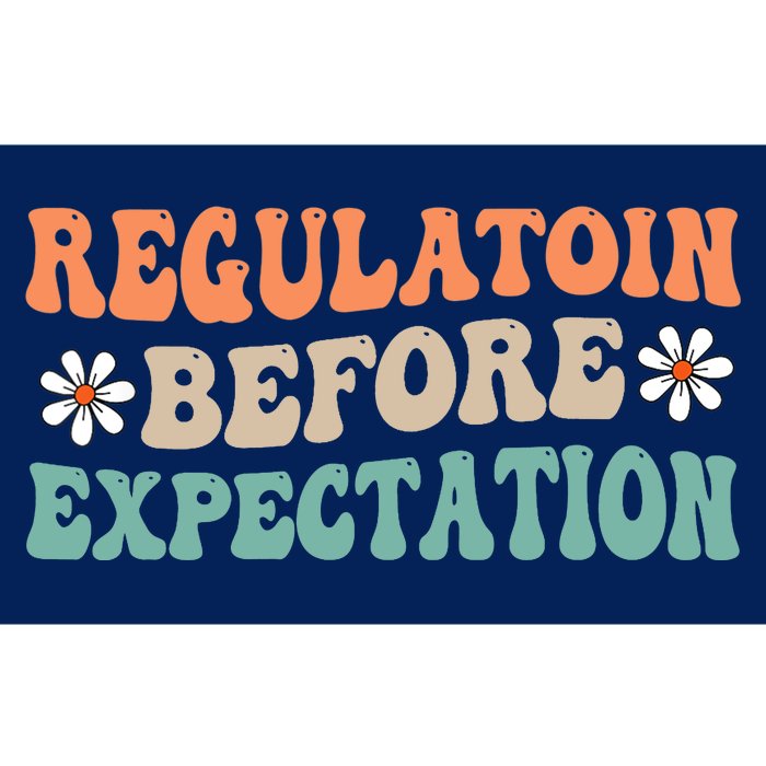 Regulation Before Expectation Retro Neurodiversity Therapist Bumper Sticker