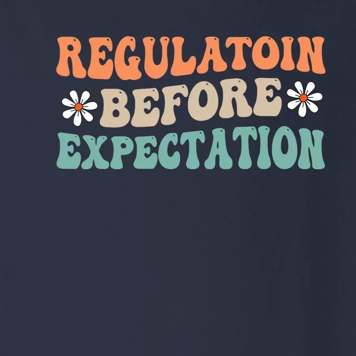 Regulation Before Expectation Retro Neurodiversity Therapist Toddler Long Sleeve Shirt