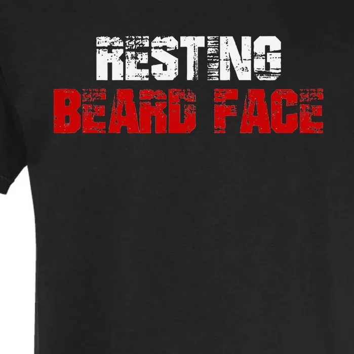 Resting Beard Face Funny Beard Parody Bearded Garment-Dyed Heavyweight T-Shirt