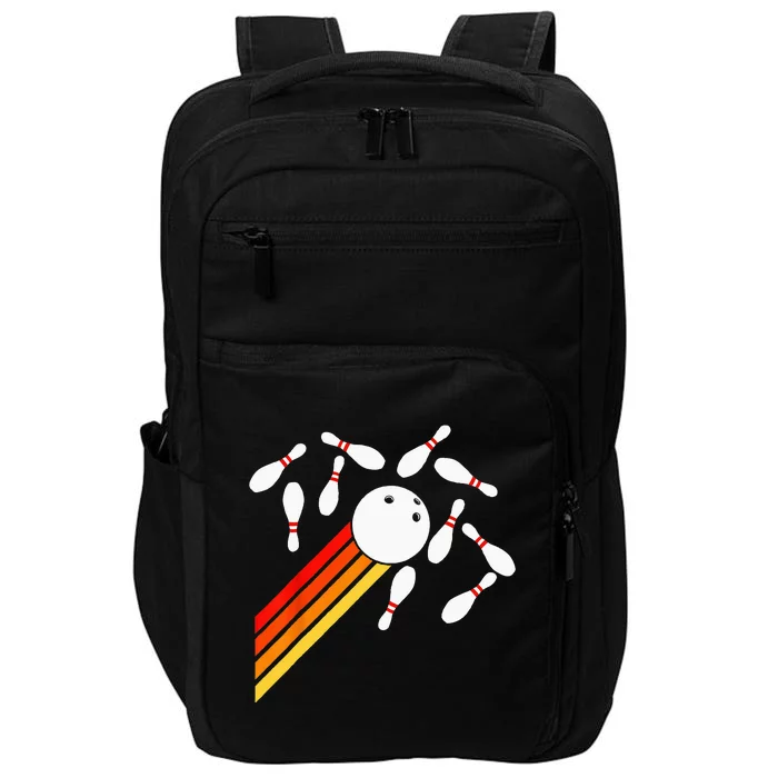 Retro Bowling Funny Bowling Party Impact Tech Backpack