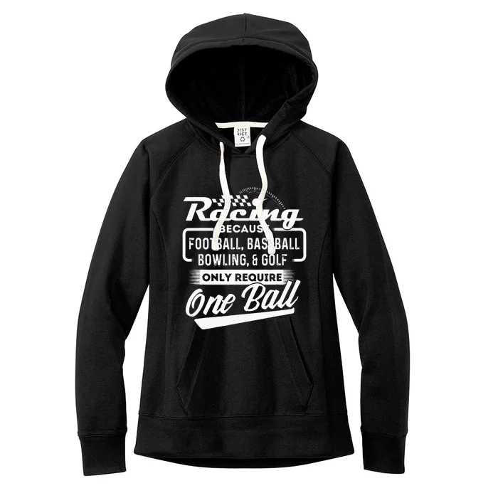 Racing Because Funny Drag Racer Race Car Drag Racing Women's Fleece Hoodie