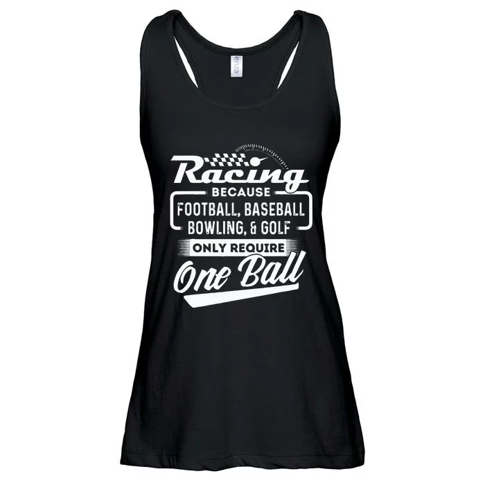 Racing Because Funny Drag Racer Race Car Drag Racing Ladies Essential Flowy Tank