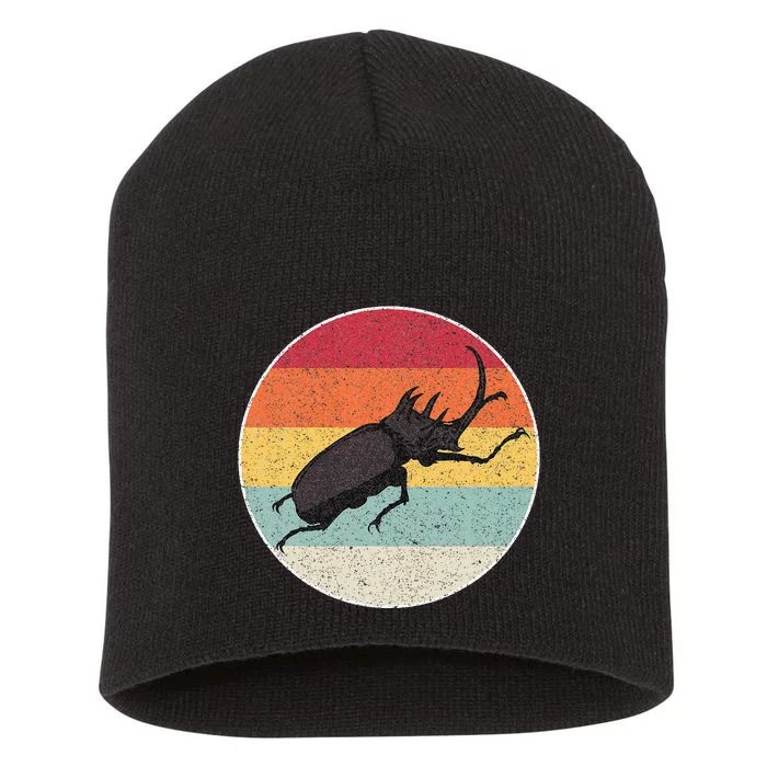 Rhinoceros Beetle Fighting Beetle Kabutomushi Short Acrylic Beanie