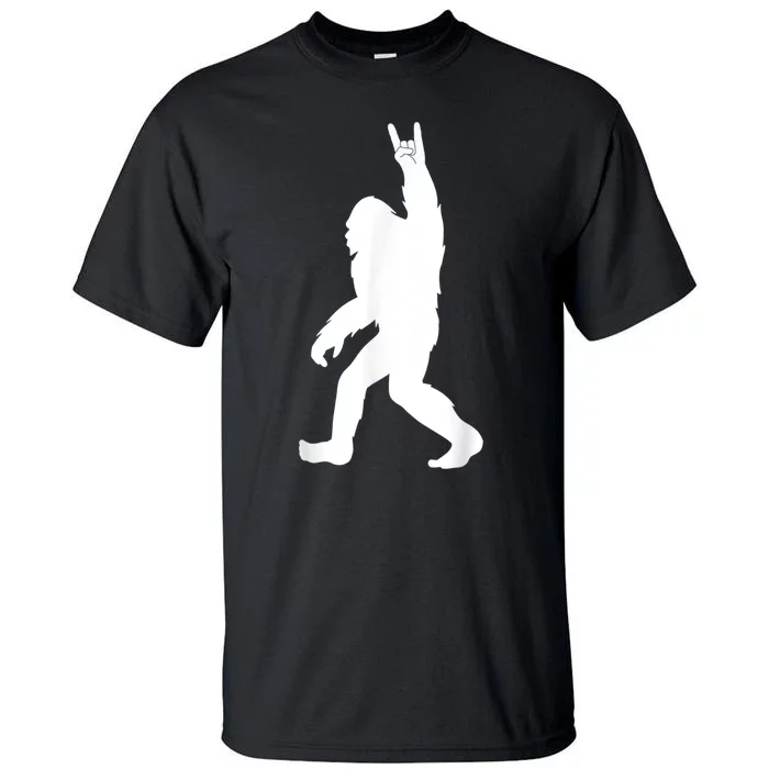 Retro Bigfoot , Funny Rock And Roll Bigfoot Tall T-Shirt