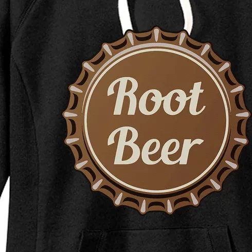 Root Beer Fizzy Soda Water Bottle Lid Women's Fleece Hoodie