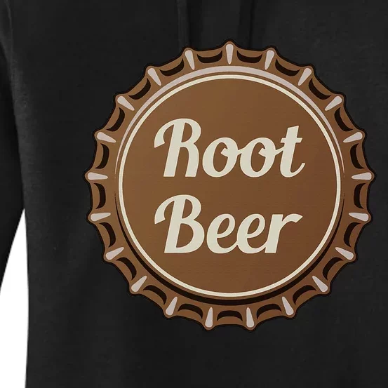 Root Beer Fizzy Soda Water Bottle Lid Women's Pullover Hoodie