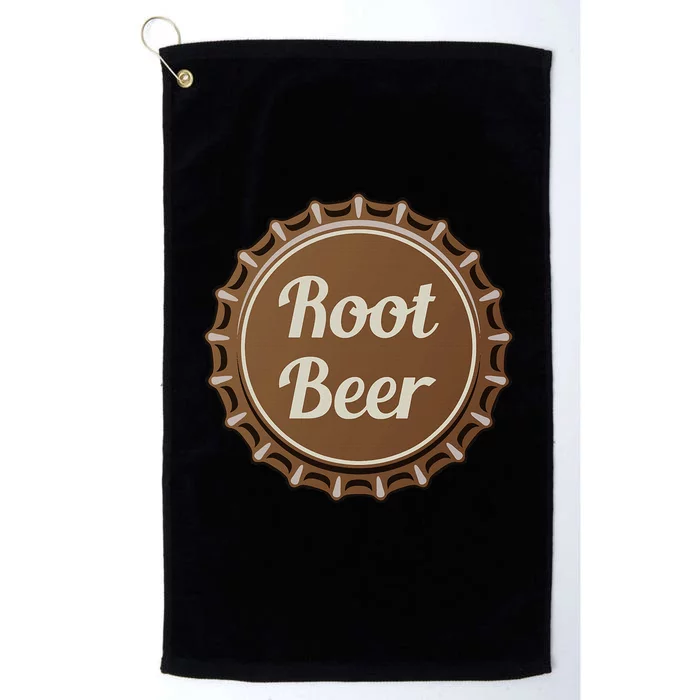 Root Beer Fizzy Soda Water Bottle Lid Platinum Collection Golf Towel