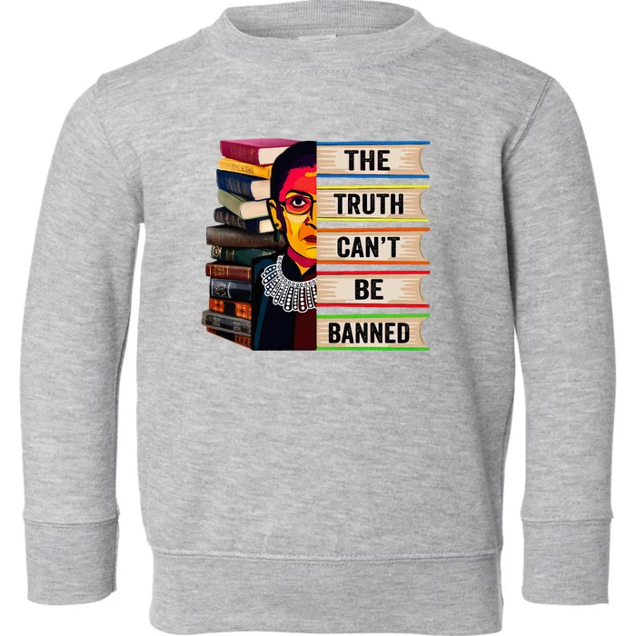 Rbg Book Feminist Read Banned Books Girl Bookworm Toddler Sweatshirt