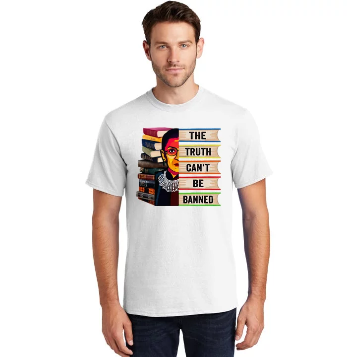 Rbg Book Feminist Read Banned Books Girl Bookworm Tall T-Shirt