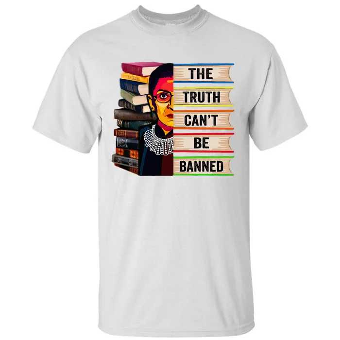 Rbg Book Feminist Read Banned Books Girl Bookworm Tall T-Shirt