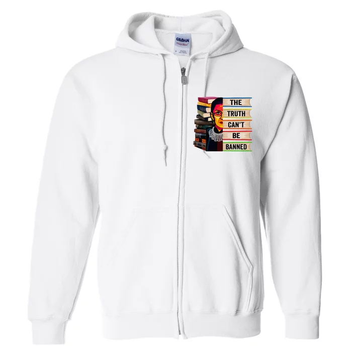 Rbg Book Feminist Read Banned Books Girl Bookworm Full Zip Hoodie