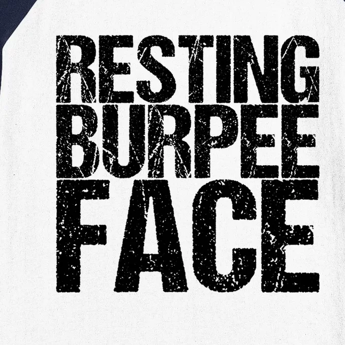 Resting Burpee Face Cute Gift Baseball Sleeve Shirt