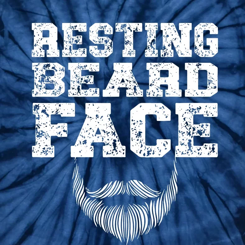 Resting Beard Face Beard Lover Bearded Guy Mustache Tie-Dye T-Shirt