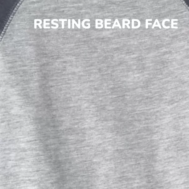 Resting Beard Face Toddler Fine Jersey T-Shirt