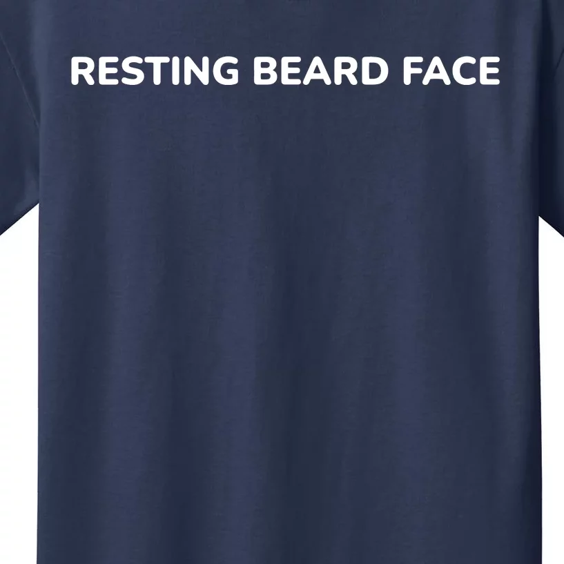 Resting Beard Face Kids T-Shirt