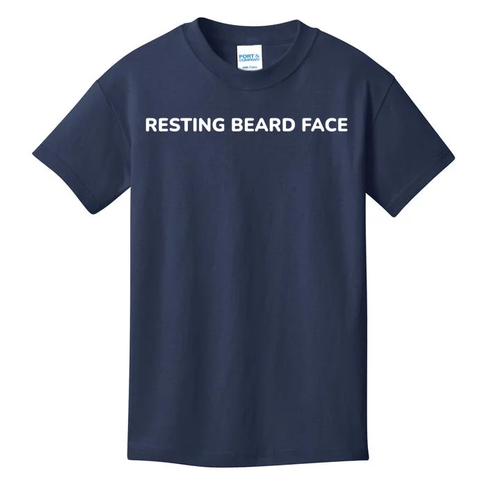 Resting Beard Face Kids T-Shirt