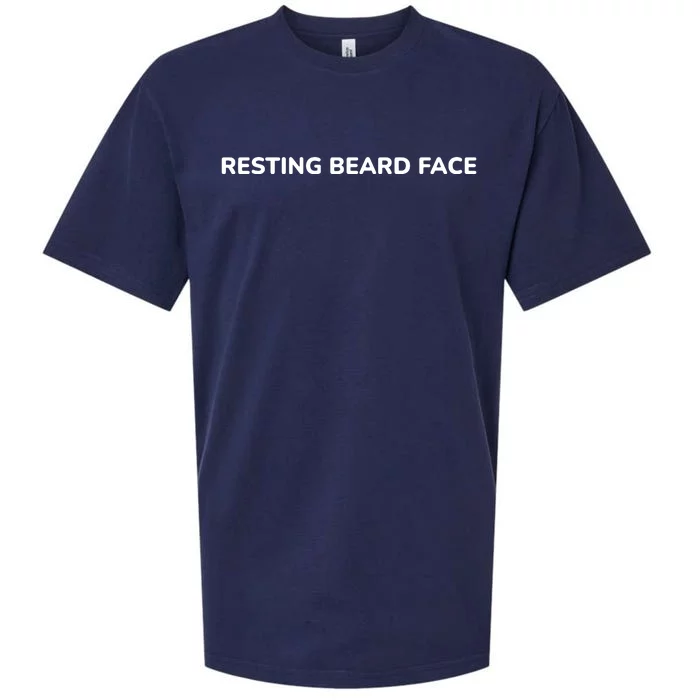 Resting Beard Face Sueded Cloud Jersey T-Shirt