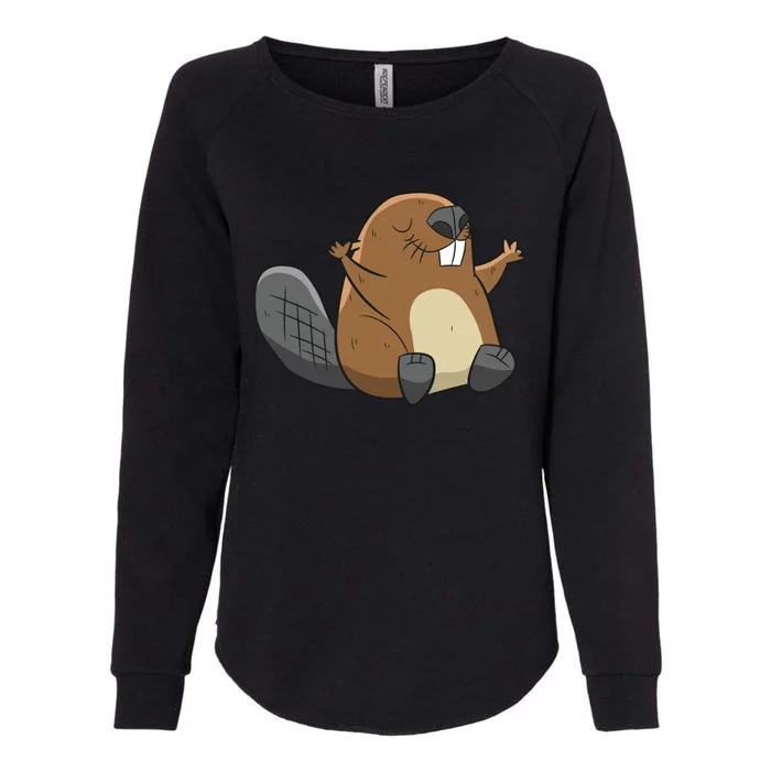 Rodent Beaver Funny Beaver Costume Cool Beaver Womens California Wash Sweatshirt