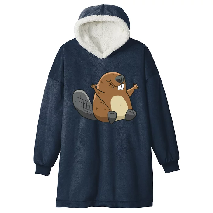 Rodent Beaver Funny Beaver Costume Cool Beaver Hooded Wearable Blanket