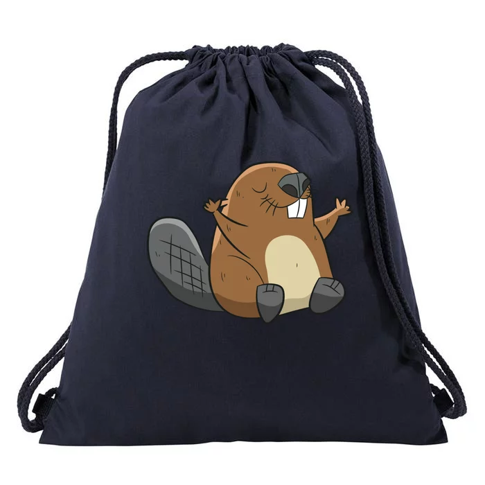 Rodent Beaver Funny Beaver Costume Cool Beaver Drawstring Bag