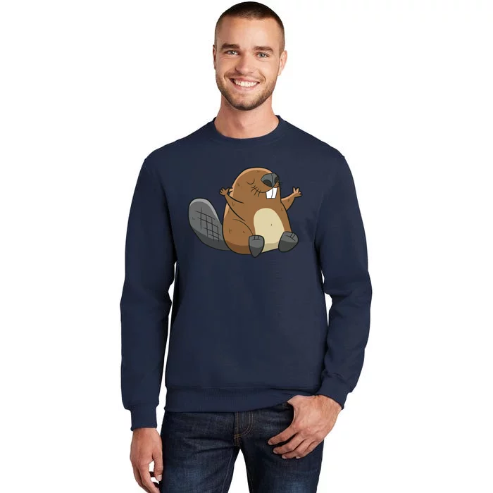 Rodent Beaver Funny Beaver Costume Cool Beaver Tall Sweatshirt