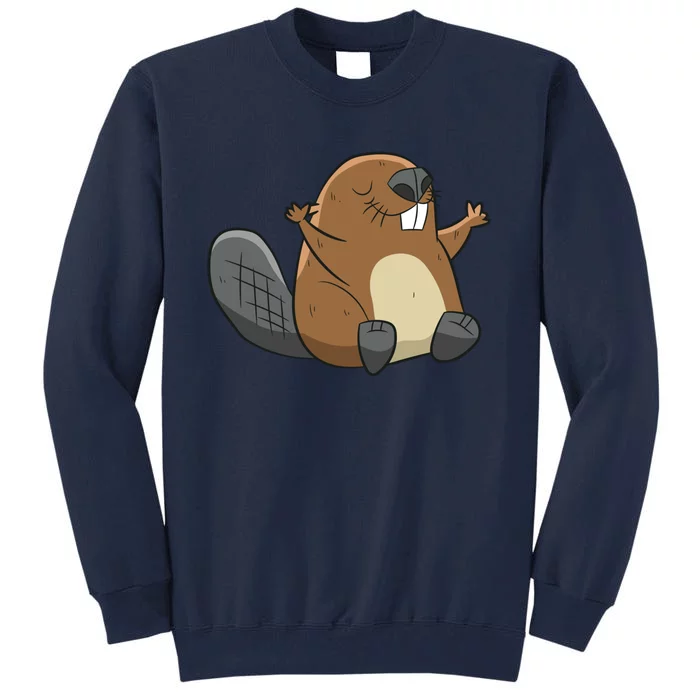 Rodent Beaver Funny Beaver Costume Cool Beaver Tall Sweatshirt