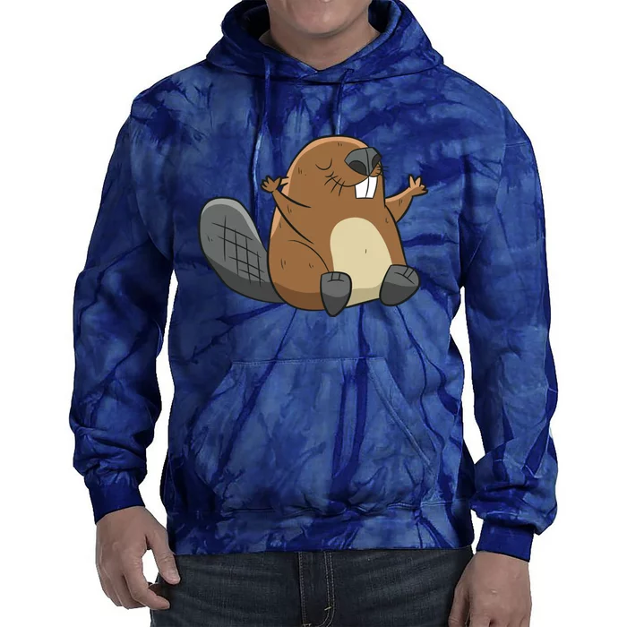 Rodent Beaver Funny Beaver Costume Cool Beaver Tie Dye Hoodie