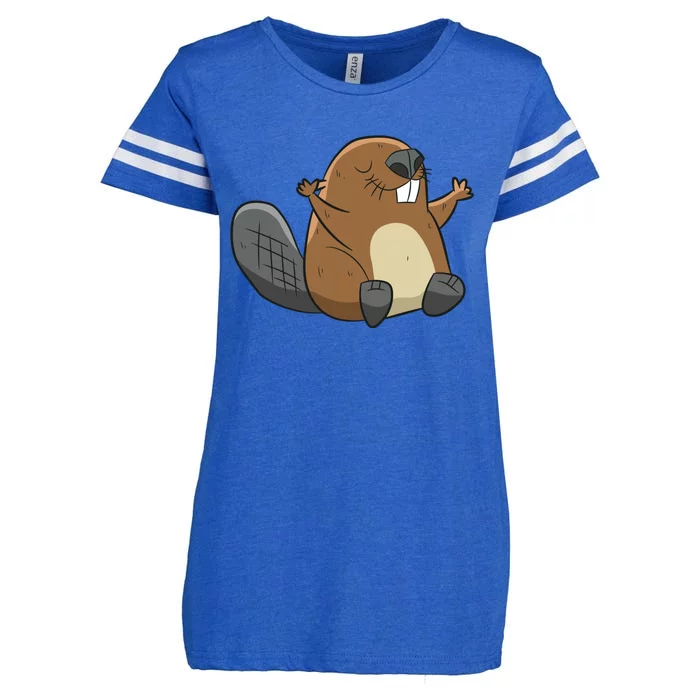 Rodent Beaver Funny Beaver Costume Cool Beaver Enza Ladies Jersey Football T-Shirt