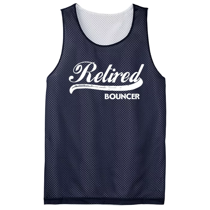 Retired Bouncer Funny Retirement Party Gift Bar Club Mesh Reversible Basketball Jersey Tank