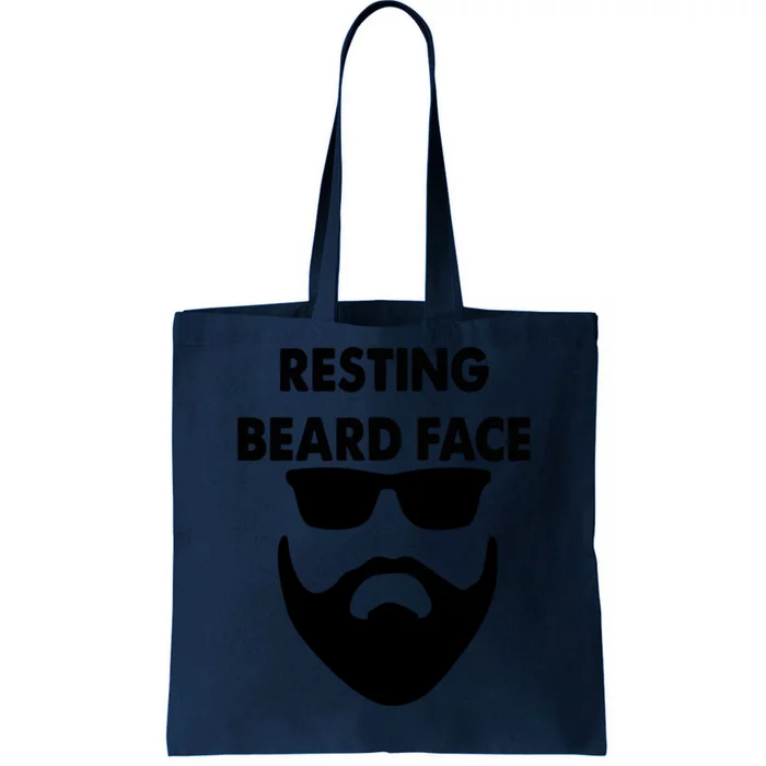 Resting Beard Face Funny Beard Tote Bag