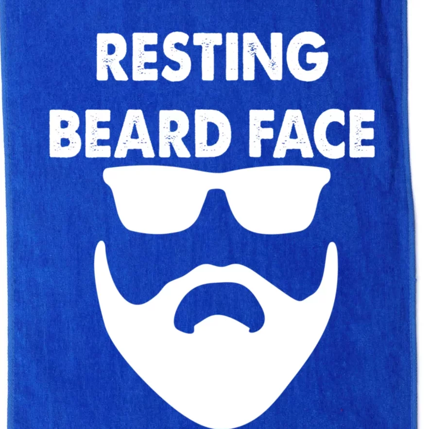 Resting Beard Face Funny Beard Platinum Collection Golf Towel