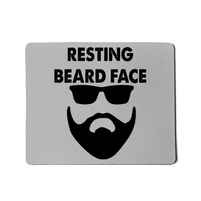 Resting Beard Face Funny Beard Mousepad