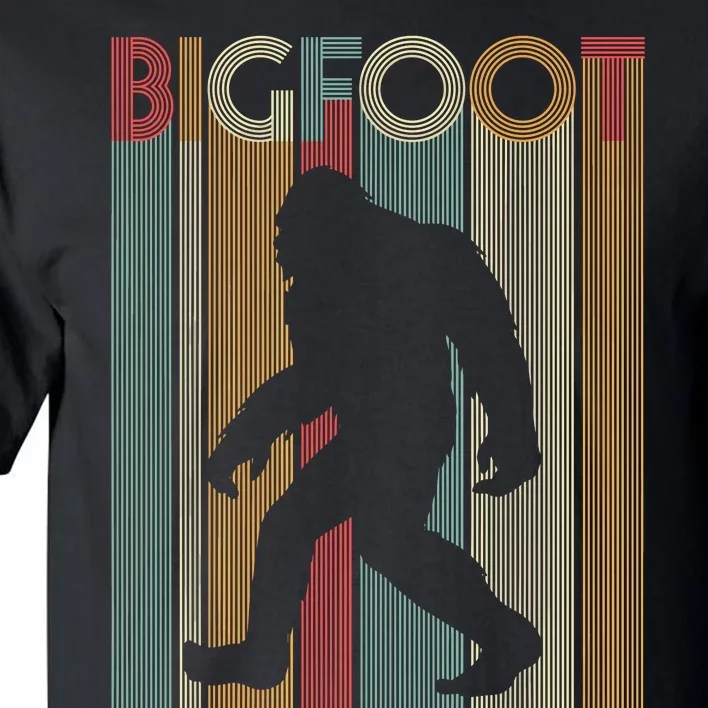 Retro Bigfoot Funny Bigfoot Sasquatch Bigfoot Tall T-Shirt