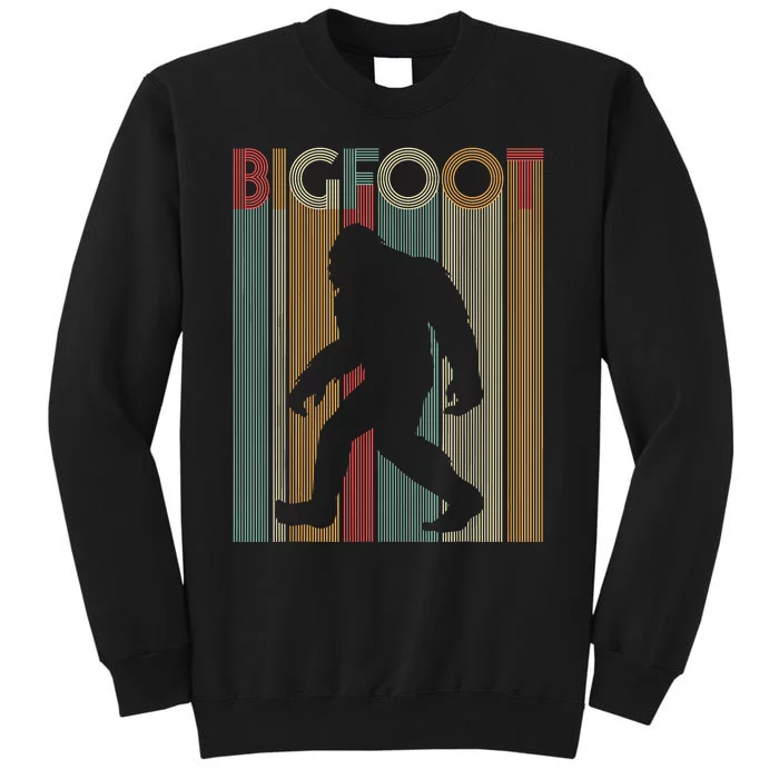 Retro Bigfoot Funny Bigfoot Sasquatch Bigfoot Tall Sweatshirt