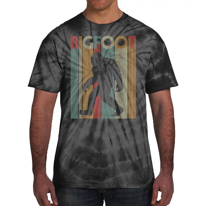 Retro Bigfoot Funny Bigfoot Sasquatch Bigfoot Tie-Dye T-Shirt