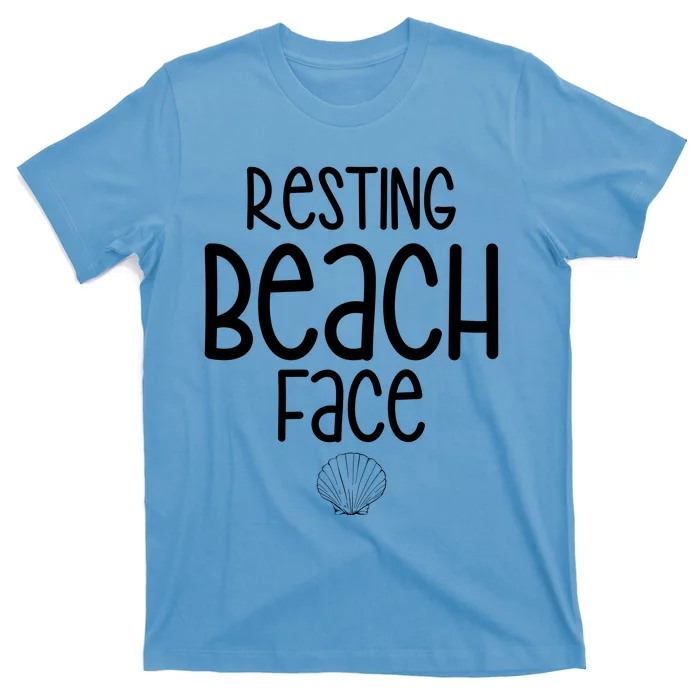 Resting Beach Face Funny Vacation T-Shirt