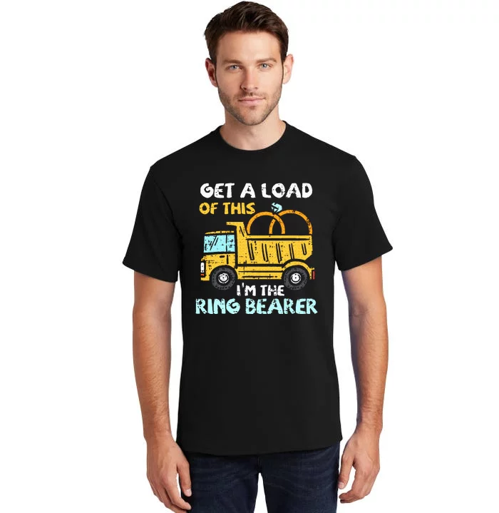 Ring Bearer Funny Wedding Party Truck Tall T-Shirt