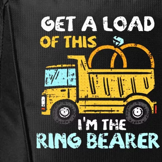 Ring Bearer Funny Wedding Party Truck City Backpack