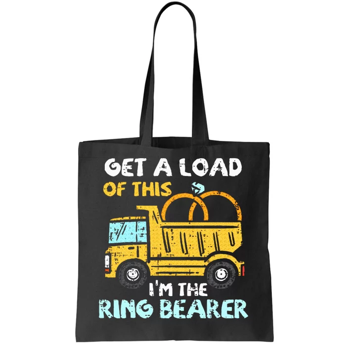 Ring Bearer Funny Wedding Party Truck Tote Bag