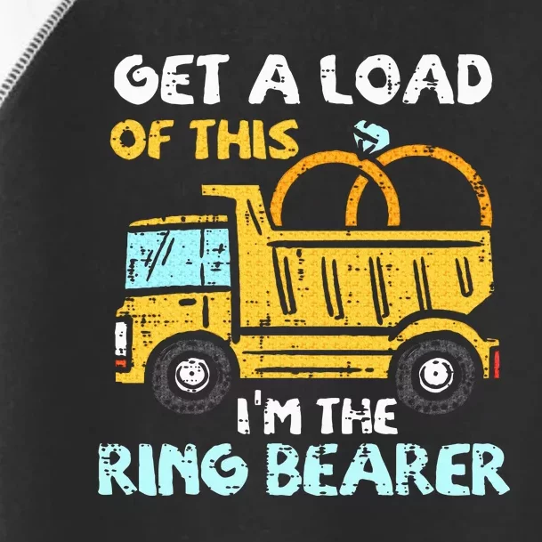 Ring Bearer Funny Wedding Party Truck Toddler Fine Jersey T-Shirt